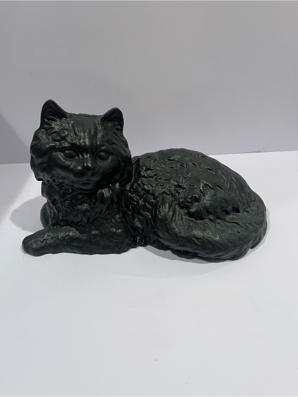 Vintage Antique Hubley Style Cast Iron Cat door stop, ~4+ lbs 5.75” Tall